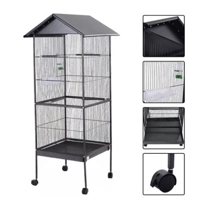 Doğrudan tedarik papağan kafes kuş üreme kafesi tiryakisi antika kuş papağan çatı kafes ev - Product Image 5