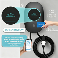 Chargeur EV AC 7-22kW IP66 mural, contrôle par application OCPP RFID pour BYD Tesla, usage domestique et commercial, garantie de 18 mois