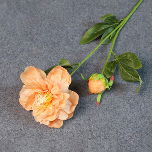 ดอกไฮเดรนเยียผ้าไหมเทียมสีส้มดีไซน์ใหม่เหมือนจริงอุปกรณ์ตกแต่งงานแต่งงานมีสไตล์ดอกบัวดอกไฮเดรนเยียเป็นเอกลักษณ์สำหรับงานแต่งงาน - Product Image 5