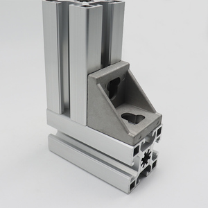 2020 3030 4040 4080 Alu Triangle Support Gousset L Forme Coin Support Angle Code 80 <span class=keywords><strong>120</strong></span> 90 Degrés Moulé Sous Pression Pièces Couvertes - Product Image 5