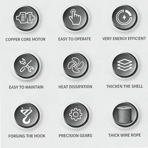 Prix ​​bas 220v PA Mini palan électrique portable 600kg Grue à câble électrique - Product Image 3