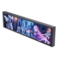 Moniteur secondaire à bande LCD IPS pour surveillance de la température interne du boîtier PC, idéal pour le gaming, avec interface USB et 125% sRGB
