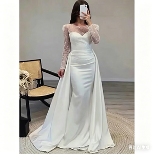 Vestido de Noche Elegante de Manga Larga con Lentejuelas para Mujer, Vestido Formal de Lujo para Banquete, Reunión Anual, Fiesta, Anfitriona - Product Image 6