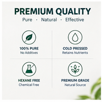 Huile de ricin biologique pressée à froid naturelle ; Nourrit les cheveux et favorise la croissance ; Convient pour les soins des cheveux et de la peau.
