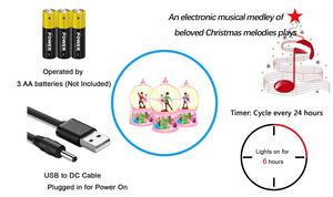 Lanterne rotative de noël avec boule en métal, boîte à <span class=keywords><strong>musique</strong></span> de Ballet à Led pour petite amie, cadeau pour enfant - Product Image 6