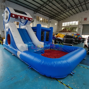 Toboggan aquatique gonflable en PVC pour enfants, avec piscine, pour usage domestique et scolaire - Product Image 2