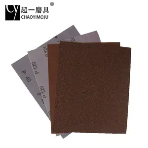 Seco papel de lija abrasivo hoja impermeable de carburo de silicio para el pulido de pintura