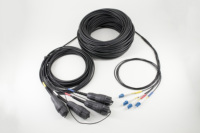 Câble de raccordement à fibre optique duplex LC-LC FullAXS extérieur, 4,8 mm, étanche, pour connexion Eison RRH SFP