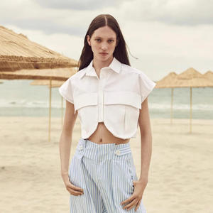 <span class=keywords><strong>เสื้อ</strong></span>กั๊กแฟชั่นฤดูใบไม้ผลิของ<span class=keywords><strong>ผู้หญิง</strong></span>2025<span class=keywords><strong>เสื้อ</strong></span>โปโล<span class=keywords><strong>แขน</strong></span><span class=keywords><strong>กุด</strong></span>ผ้ายีน<span class=keywords><strong>ส์</strong></span>10สีสไตล์ลำลอง<span class=keywords><strong>เสื้อ</strong></span>กล้ามเสื้อแจ็คเก็ต - Product Image 4