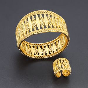 Jxx Nueva Oferta, Juego de Joyería de Latón para Mujer de Alta Calidad a Precio Competitivo, Juego de Joyería de Lujo Chapado en Oro de 24K, Estilo Dubái - Product Image 1