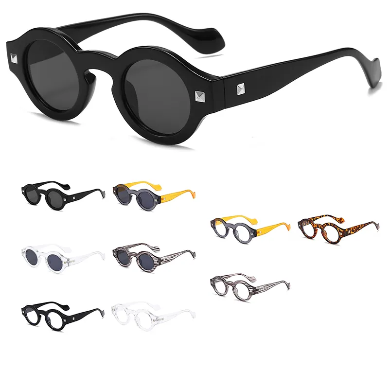 Kacamata Hitam Wanita Trendi Baru 3691 Kacamata Hitam Lensa Anti Biru Bingkai Kacamata Bulat Retro Murah untuk Wanita Lentes Bulat Klasik
