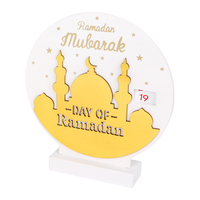 K&B Vente Flash - Ornements ronds en MDF personnalisés sur le thème du Ramadan, livraison rapide en gros