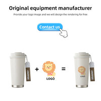 Mug à café à fleurs prêt à être expédié, 500 ml, en acier inoxydable 316, thermos avec paille et boisson directe, gobelet isotherme