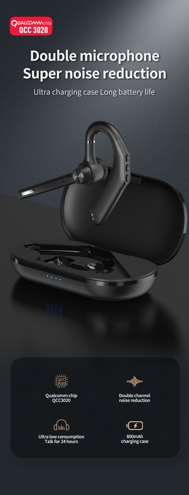 J2 Universal Earphone Headset Business Wireless Mini Earpieces Earbuds Handsfree For Iphone Earphone