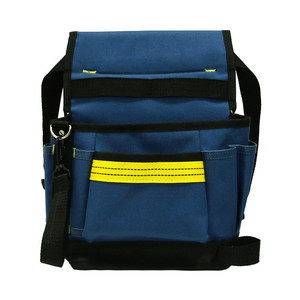 <b>Tool</b> Waist <b>Bag</b> Adjustable Strap 10-14 Pockets Zipper Closure For Electrician Renovation Storage - Product Image 1