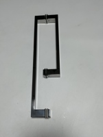 Poignée de porte en verre pour salle de bain, en laiton et acier inoxydable, style moderne, longue poignée de tirage et de poussée pour porte de douche en verre