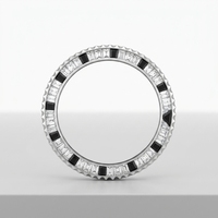 Boîtier de montre personnalisé avec logo, lunette en moissanite, diamants colorés, pièces de montre mécanique automatique de luxe pour hommes