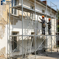 Système d'échafaudage modulaire en acier, Q195 galvanisé à chaud, assemblage rapide pour ateliers industriels, logistique et entrepôts