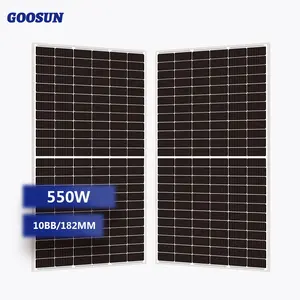 Vendita di fabbrica GOOSUN 550W pannello solare monocristallino modulo solare fotovoltaico per sistema di accumulo di energia per i paesi del sud-est asiatico
