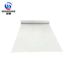 Rouleaux de tissu non tissé <span class=keywords><strong>blanc</strong></span> antidérapant, respirant, imperméable, écologique, uni, avec <span class=keywords><strong>colle</strong></span> adhésive pour la protection des sols - Product Image 1