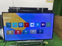 Pemasok terverifikasi 50 55 65 inci OEM/ODM siap kirim layar Led datar TV pintar Android WiFi definisi tinggi