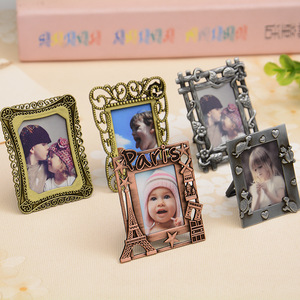 Cornice Portafoto Creativa a Forma di Cuore da 2 Pollici, Supporto per Foto Vintage di Varie Forme, <span class=keywords><strong>Portachiavi</strong></span>, Portafoto per Bambini - Product Image 3
