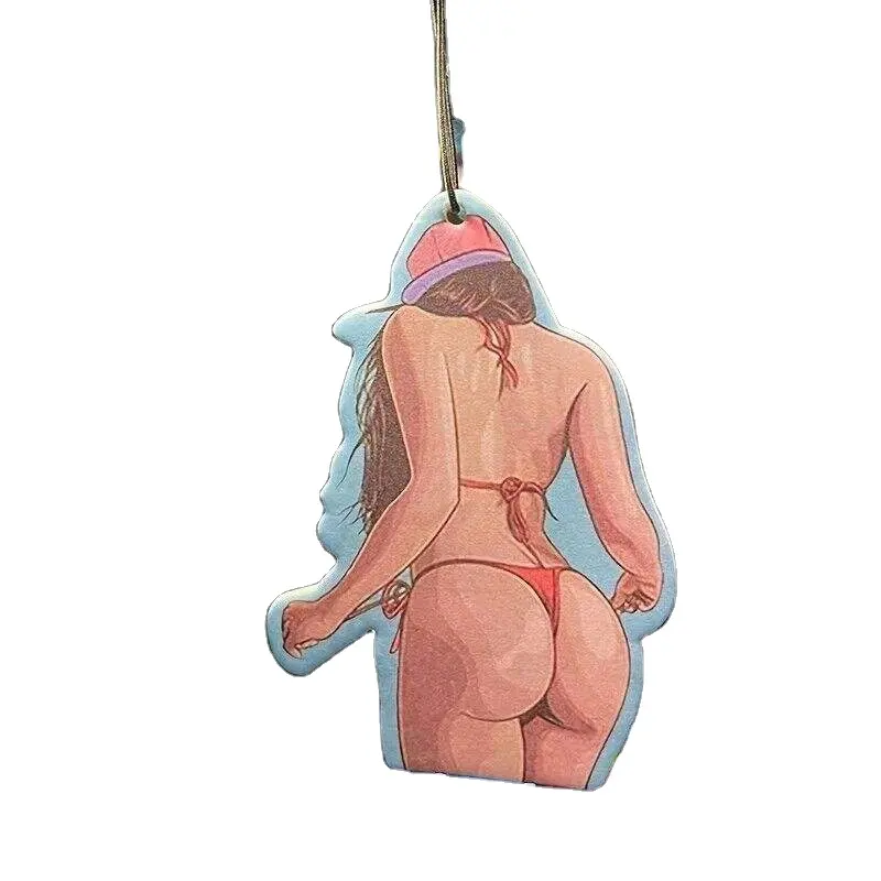 New Hanging Perfume Ornament Sexy Figure Paper Car Air Freshener For Auto Home Rearview Mirror Pendant Fragrance