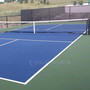 Alfombrilla para Cancha de Pickleball para exteriores/interiores a precio de fábrica Enlio de 44x20 pies con juego de superficie de arena de cristal para baloncesto - Product Image 3