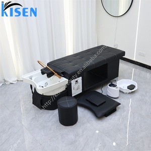 Kisen Sillón de Lavado de Cabello Simple, Mesa de Masaje Tailandés, Silla de Spa Capilar para Salón, Domo de Fumigación, Máquina de Lavado de Cabello de Buena Calidad - Product Image 2
