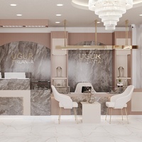 Conception de magasin de bijoux haut de gamme et élégant avec comptoirs d'exposition personnalisés, vitrines en verre et mobilier d'intérieur de luxe
