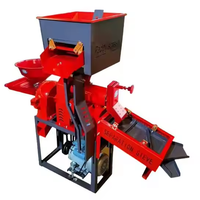 Nouvelle Machine à Décortiquer le Riz Automatique 220V, Petit Modèle Domestique Multifonctionnel, Élimination des Pierres par Vibration, Broyage et Épluchage des Grains, Moteur à Noyau Robuste