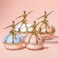 Poudre libre de finition à la grande capacité, petite statue dorée de ballet, poudre de maquillage imperméable, longue durée, contrôle de l'huile, poudre pour le visage