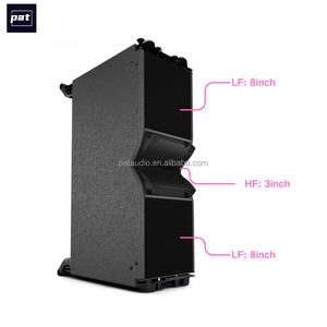Loa line array thụ động Pat LA208 đôi 8 inch, hệ thống âm thanh DJ dạng mô-đun cho hội trường/nhà thờ/dàn nhạc - Product Image 4
