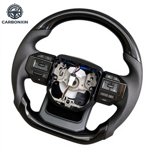 Modificación del Volante, Fibra de Carbono y Cuero Deportivo, Personalizable para Corolla LC300 LC250 Hilux Fortuner Land Cruiser GR - Product Image 1