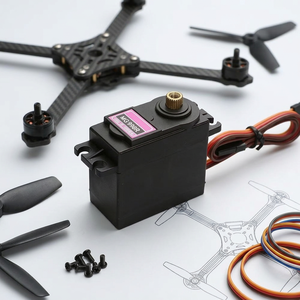 Servomoteur numérique à engrenages métalliques MG996R, couple élevé, 180/360 degrés, pièces de drone pour hélicoptère à voilure fixe - Product Image 1