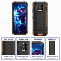 Smartphone robuste 5G 6,8 pouces Android 13 IP68 étanche Octa Core 6 Go de RAM 128 Go NFC Double SIM GPS 66W pour utilisation en extérieur