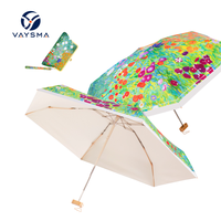 Nouveau sac à main pliable de style peinture à l'huile, accessoires polyvalents et élégants pour parapluies