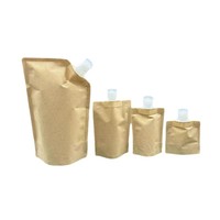 Vente en gros de sacs de succion en papier kraft scellés, sachets d'emballage de particules de poudre pour crème de soin de la peau