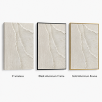 Peintures et arts muraux en gros, grand format encadré, prêts à accrocher, faits à la main, texture sable de quartz, toile blanche, impasto 3D, pour salon