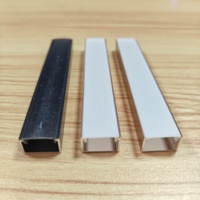 Profilé de bordure en alliage d'aluminium moderne pour carrelage, nez de marche, protection d'escalier, bande LED décorative, longueur personnalisable