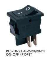 Interrupteurs à bascule industriels robustes, bornes en alliage de cuivre thermoplastique renforcé, 250V 6A SPDT, indice de protection IP40, pour utilisation en machine