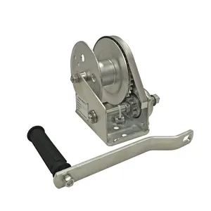 1200 2800 2600lbs Aço Portátil Heavy Duty Corda de Fio Manual Mão Gear Winch Two Way Ratchet Mão Winch Para Reboque Atv Utv Barco