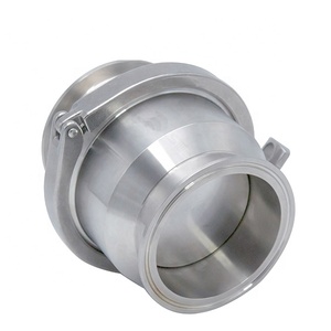 Vanne <span class=keywords><strong>anti</strong></span>-<span class=keywords><strong>retour</strong></span> à embouts à raccord rapide en acier inoxydable de qualité <span class=keywords><strong>sanitaire</strong></span> SS316L de 50,8 mm avec joint en silicone et ressort pour l'alimentation – Offre Spéciale - Product Image 4