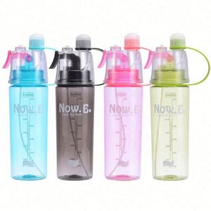 Bouteille d'eau de sport en plastique Tritan transparente écologique de 600 ml sans BPA avec support pour téléphone portable - Product Image 4