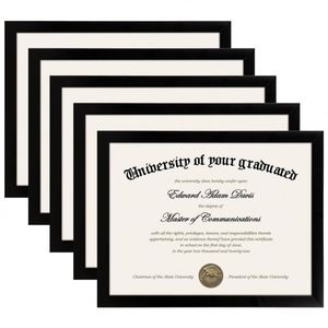 High-End 8.5x11 Mahogany Diploma <b>Frame</b> Set, Refined Wood Texture Certificate Holder with Easy-Open Tabs <b>for</b> Quick Loading - Product Image 1