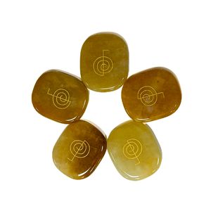 Vente en gros Cristal Naturel Coeur Amour Forme Sept Chakra Ensemble pour Cadeau - Product Image 3