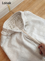 Vêtements Y2K pour femmes, ensemble sweat-shirt à fermeture éclair en coton avec logo personnalisé et pantalon de survêtement ample, ensembles de survêtements pour femmes, jogging, ensembles deux pièces