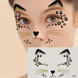 Autocollants <span class=keywords><strong>3D</strong></span> Brillants en Cristal pour le Visage, Maquillage des Yeux et Art Corporel pour Carnaval et Mascarade - Product Image 4