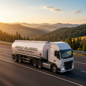 Camión Cisterna de Combustible para Transporte de Energía a Granel, Vehículo de Transporte por Carretera, Tanque Blanco - Product Image 1