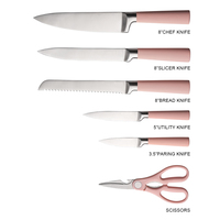 Hatchen Yangjiang vente en gros ensemble de couteaux de cuisine en acier inoxydable 7 pièces avec bloc acrylique